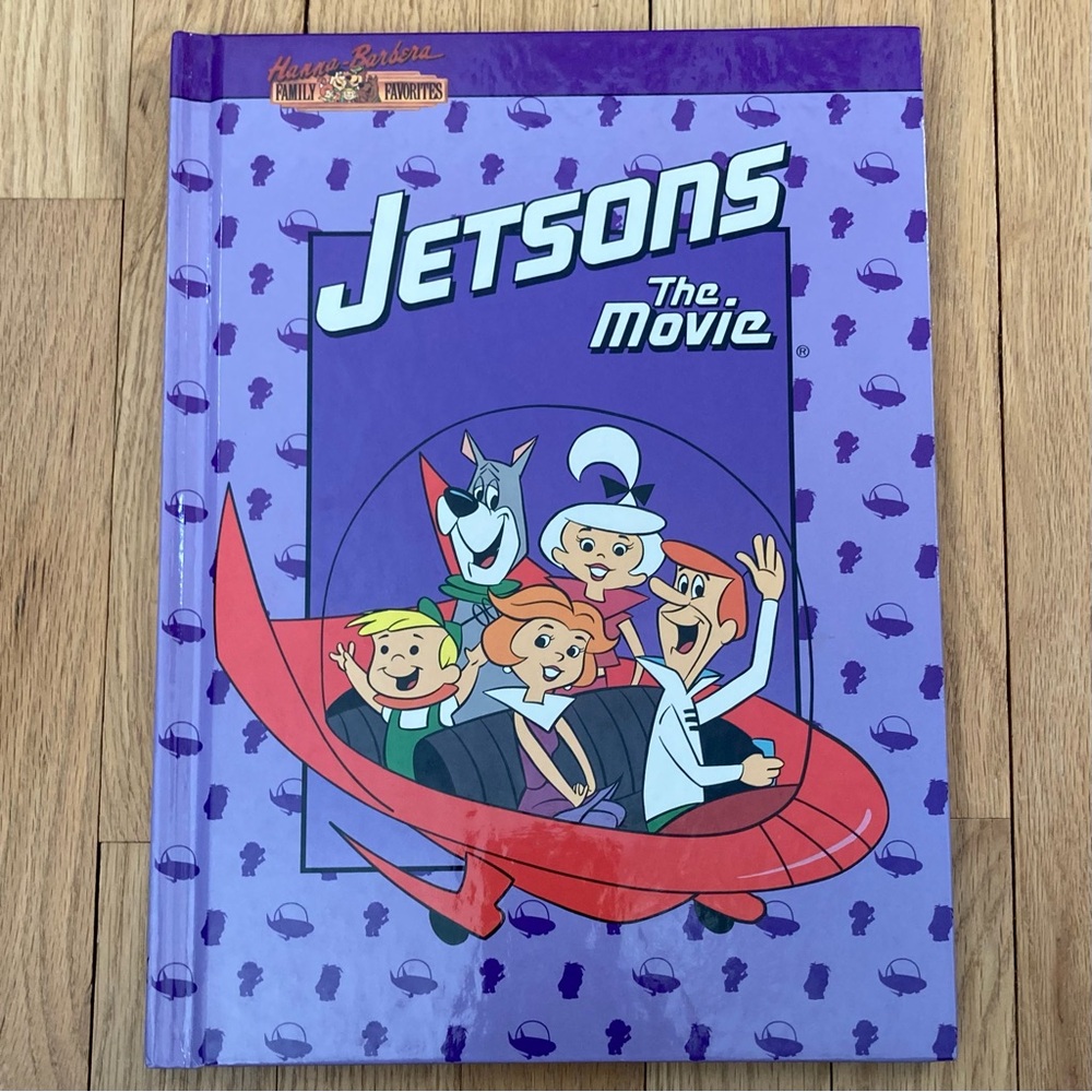 Vintage Large Sized Hardcover Story Book, Jetsons The Movie,